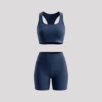 Cherry Blue Matching Shorts Set
